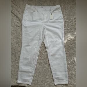 NWT Good American Women's 20 Good Legs Skinny White Jeans